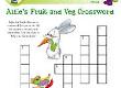 Alfie's Fruit and Veg Crossword