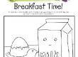 Healthy Breakfast Colouring Sheet